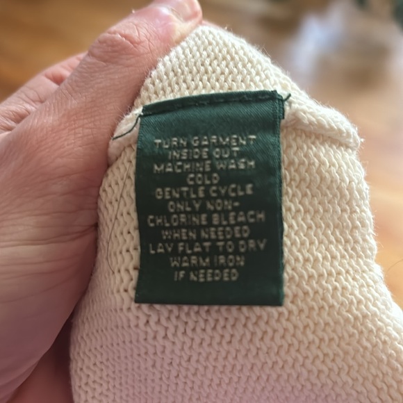 Lauren Ralph Lauren Gold Detail Cream Sweater - Picture 4 of 5